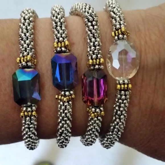 NEW Crystal Beaded Stacking Bracelet - Picture 3 of 3